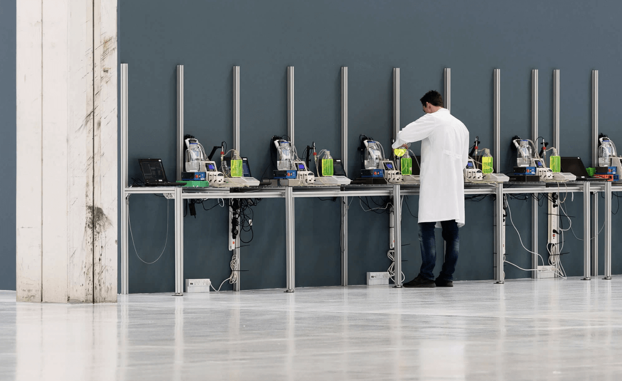 Aquaporin scientist performing quality control